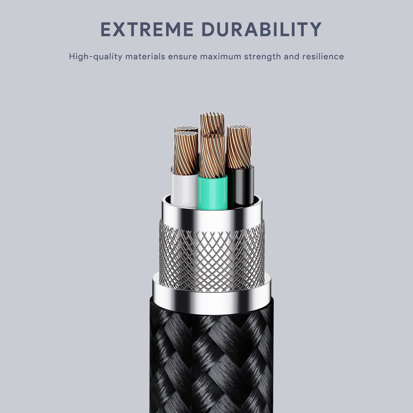 Kabel Charger AUKEY Tipe C Ke C CB-MCC102 Layar LED Hitam 1,8M 5A