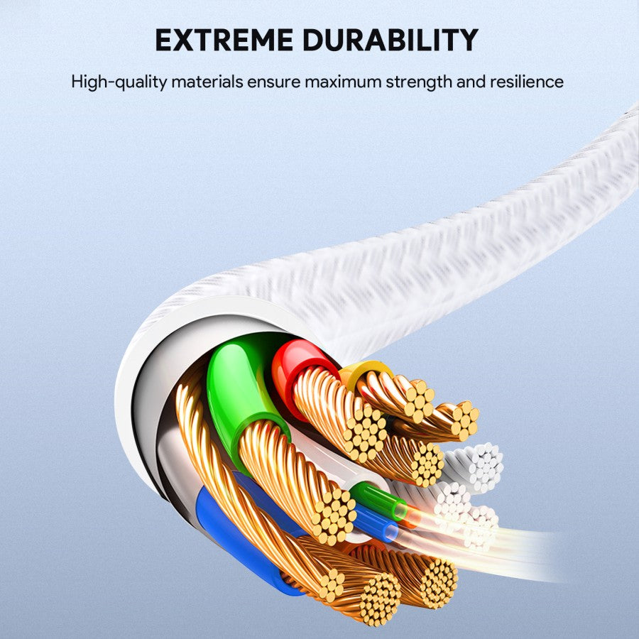 Kabel Charger AUKEY Type-C CB-NAC2 Jalinan Nilon USB-A ke USB-C 1,8M