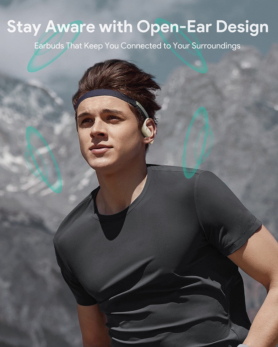 AUKEY Open Ear Seri Nirkabel Sejati Bluetooth Dengan Kontrol Aplikasi IPX4 EP-S1