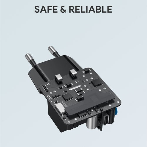 Pengisi Daya AUKEY Tipe C 20W PA-F1S-BK PD 3.0 Pengisian Cepat