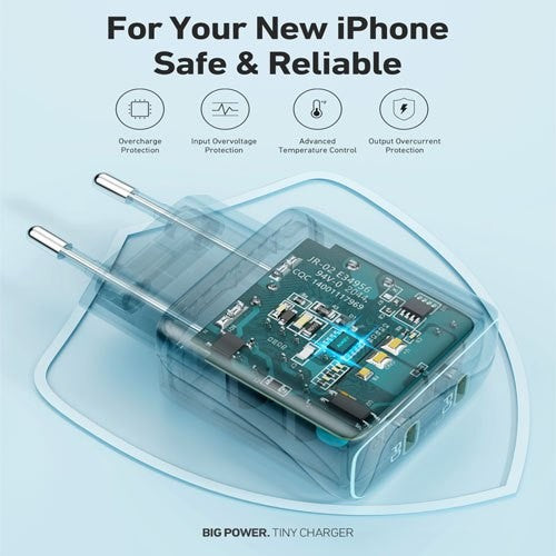 Port Pengisi Daya AUKEY USB C 20W PA-R1-BK