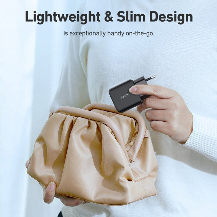 Port Pengisi Daya AUKEY USB C 20W PA-R1-BK