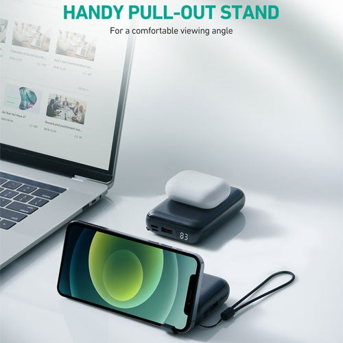 AUKEY Wireless Powerbank 10000mah PB-WL01S-GY USB C 20W PD 3.0 Slim