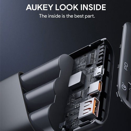 AUKEY Powerbank 15000mah PB-Y39-BK USB C 20W PD 3.0 Slim