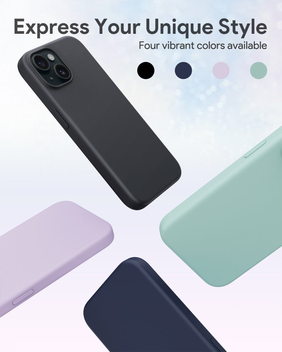 AUKEY iPhone 15 Plus Premium Silicone Case PC-GJ10B with MagSafe
