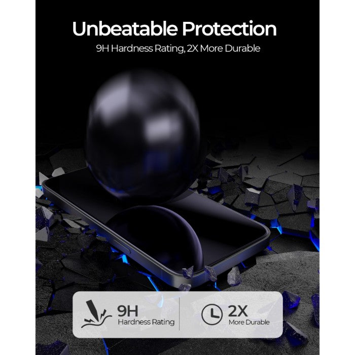 AUKEY iPhone 15 Premium PriviShield Privacy Tempered Glass SP-YS10