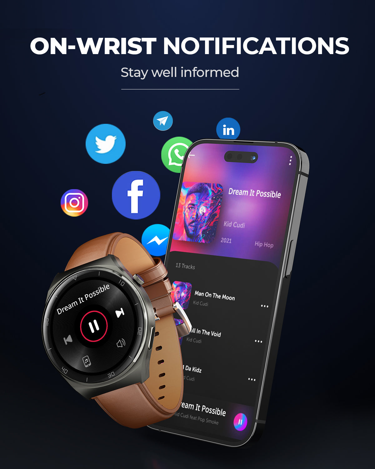 AUKEY SmartWatch 2 Layar Ultra Amoled Tahan Air BluetoothCall SW-2U