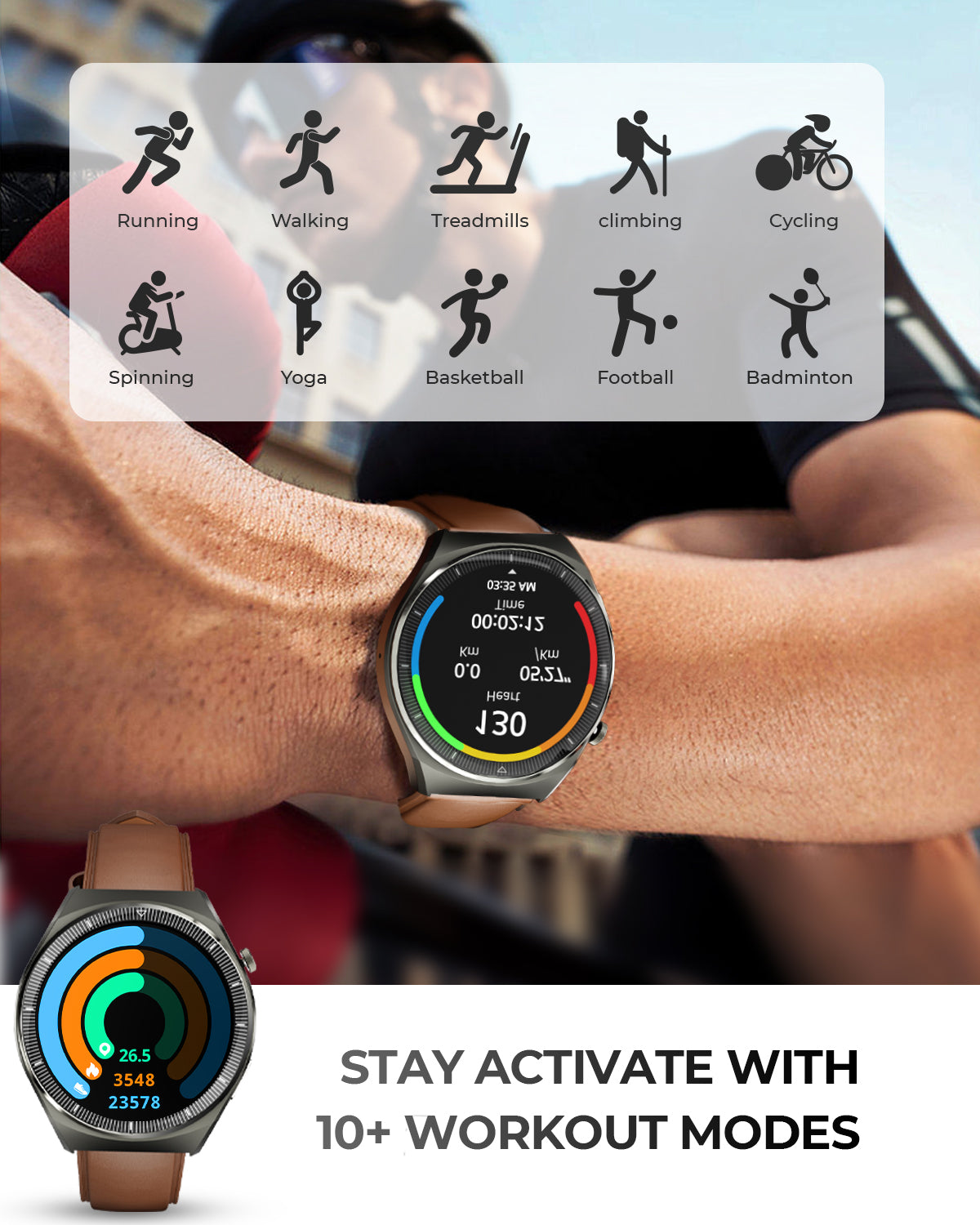 AUKEY SmartWatch 2 Layar Ultra Amoled Tahan Air BluetoothCall SW-2U