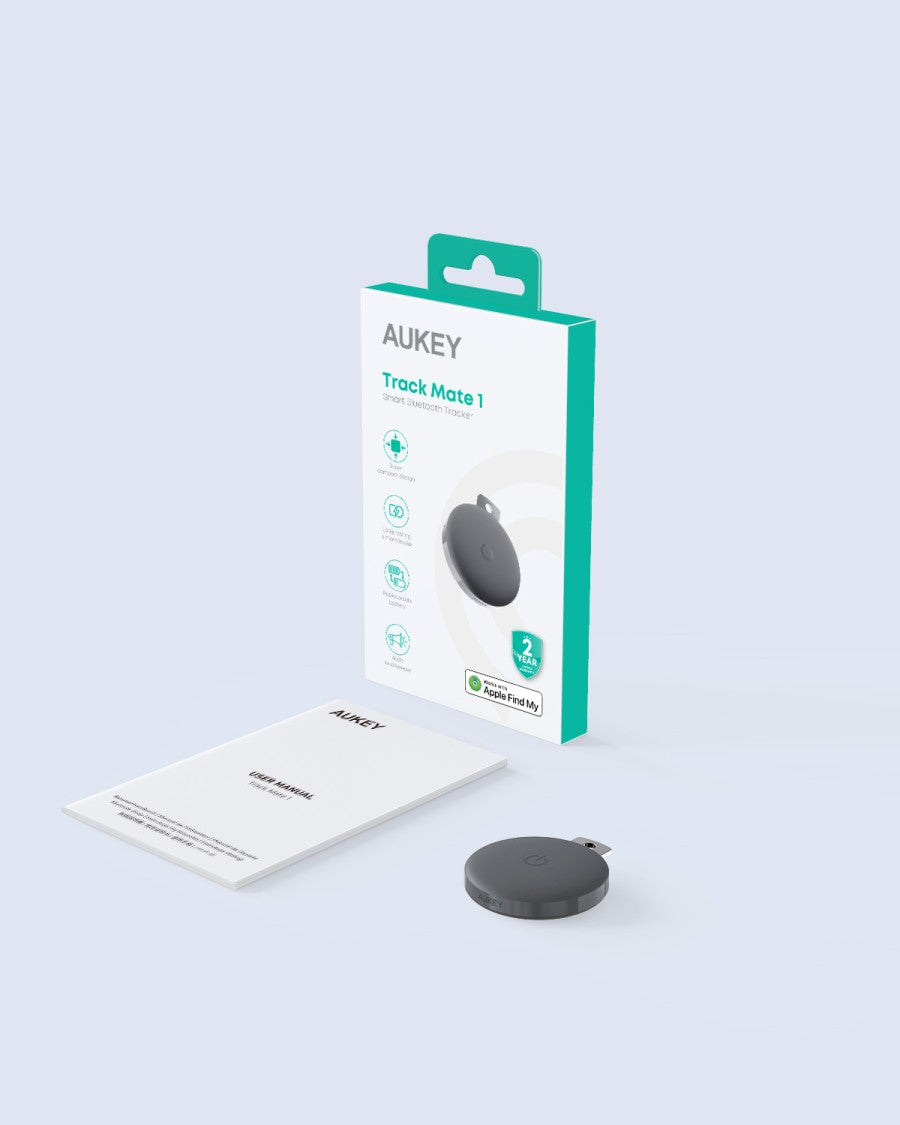 Pelacak Bluetooth AirTag Mini Cerdas AUKEY Untuk Apple Track Mate 1 Seri TM-10
