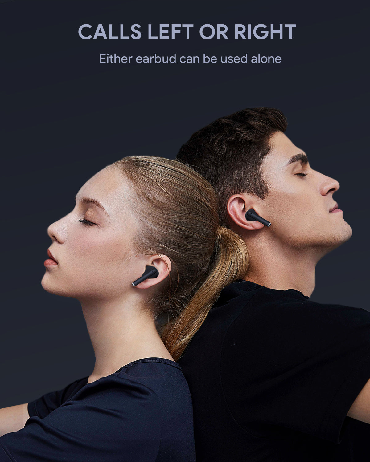 AUKEY TWS Bluetooth 5.3 Earbud Nirkabel Sejati IPX4 Tahan Air EP-M2