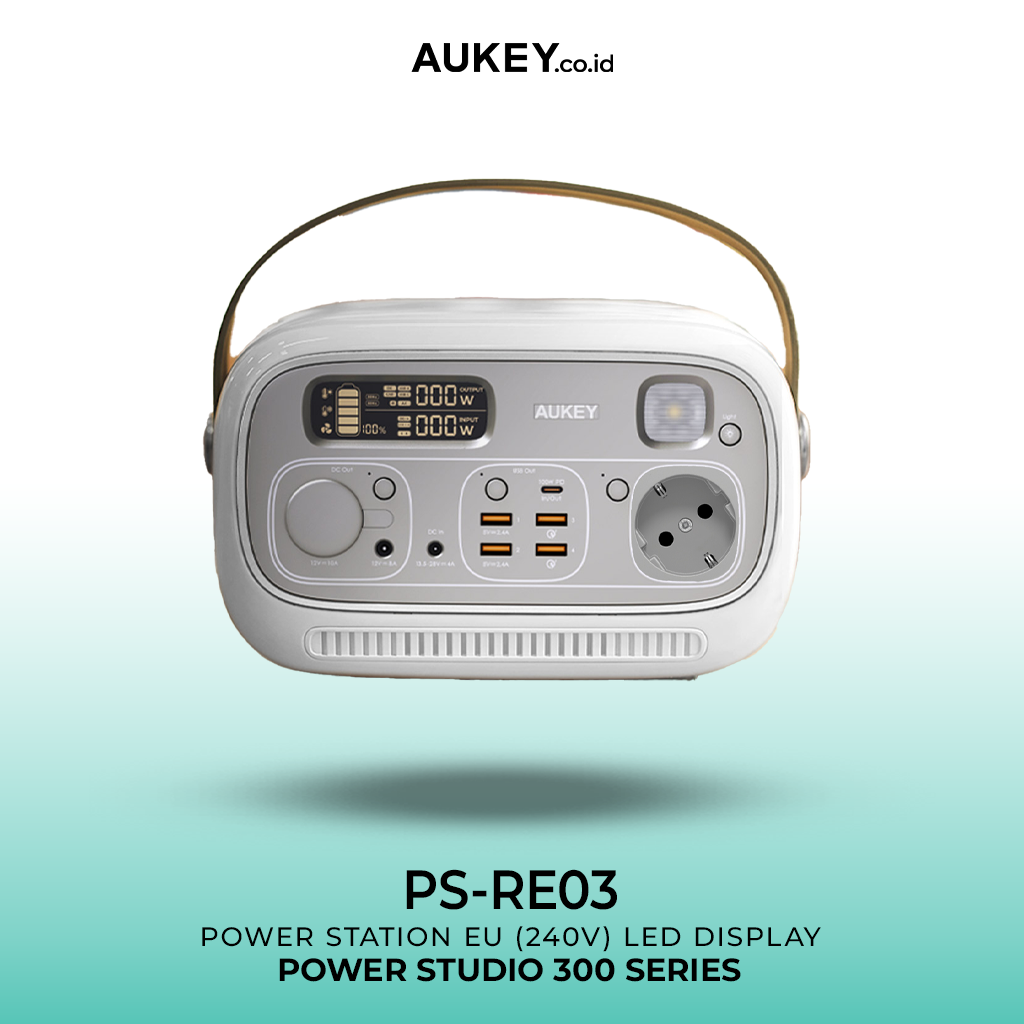 AUKEY Power Station Portable 82.500 mAh PD QC 3.0 400W 297Wh Power