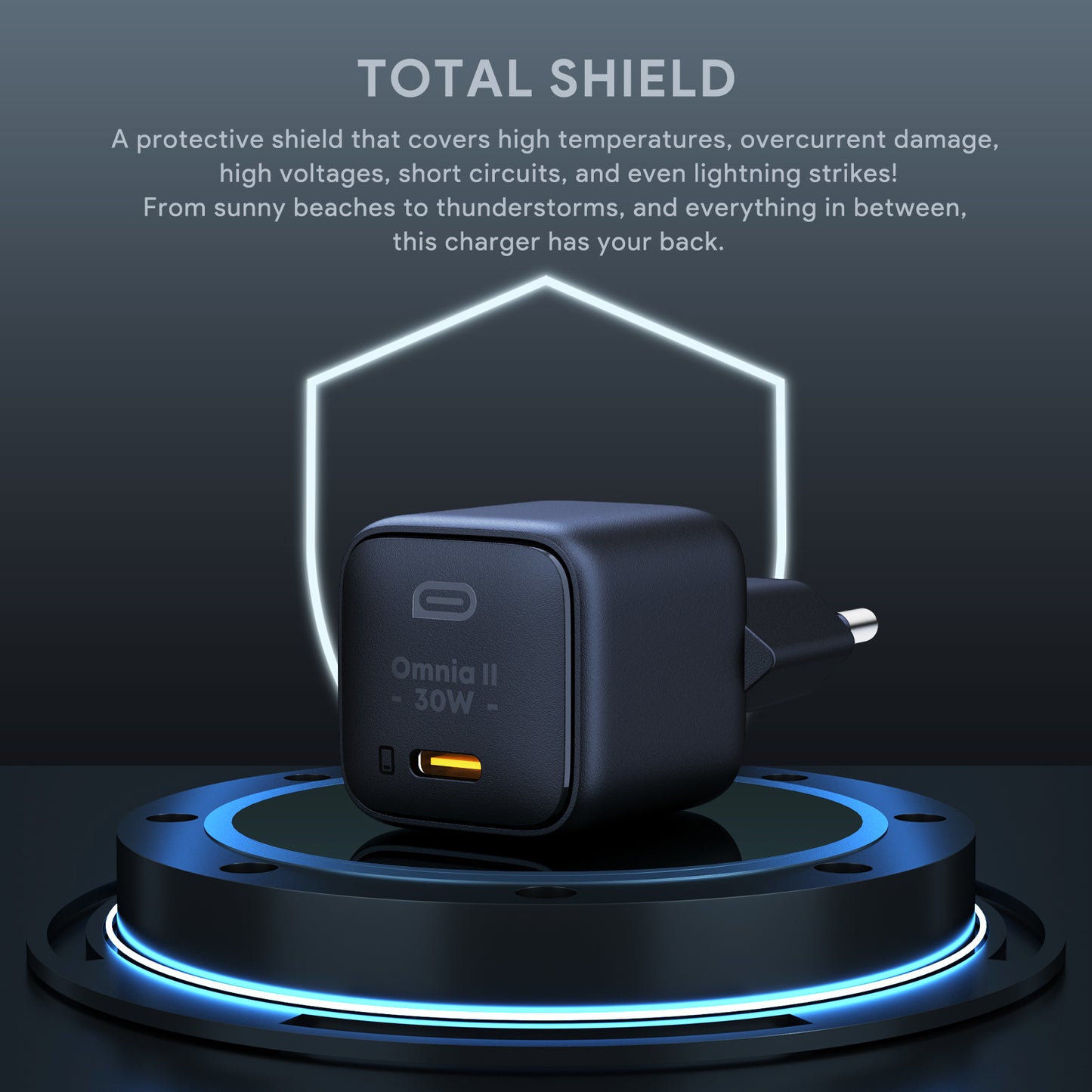 Pengisi Daya AUKEY Tipe C 30W PA-B1L-BK GAN PD 3.0 PPS Pengisian Cepat