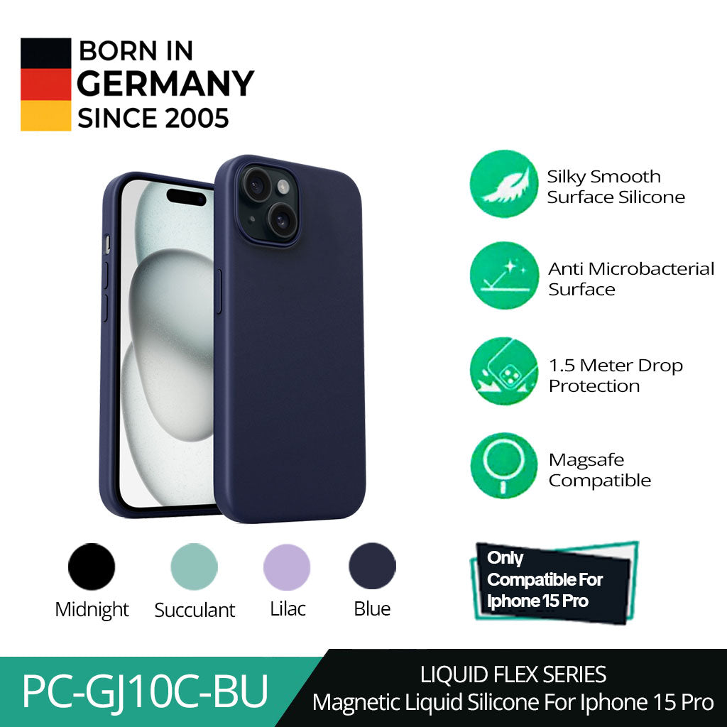 AUKEY iPhone 15 Pro Premium Silicone Case PC-GJ10C with MagSafe