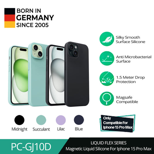 AUKEY iPhone 15 Pro Max Premium Silicone Case PC-GJ10D with MagSafe