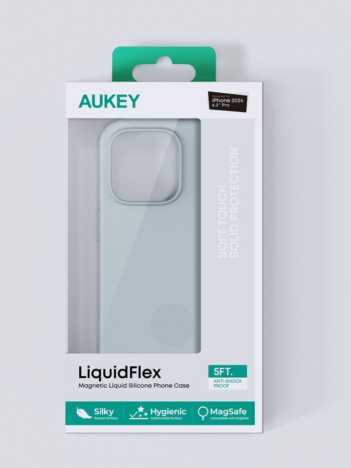 Casing Silikon Premium Magsafe iPhone 16 ProMax AUKEY Casing HP Liquid Flex Series PC-GJ20D