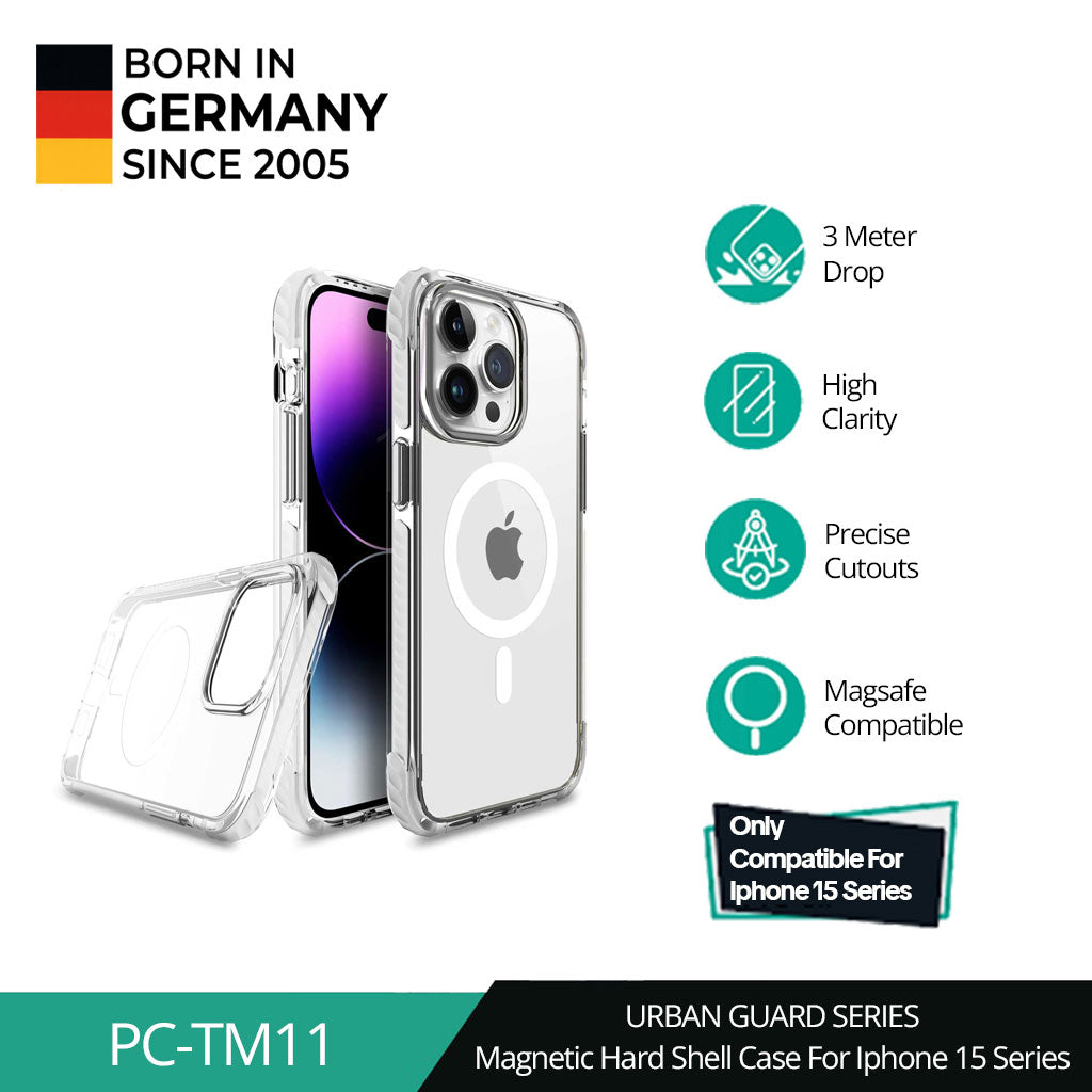 AUKEY iPhone 15 Premium Protection Clear Case PC-TM11-CL with MagSafe