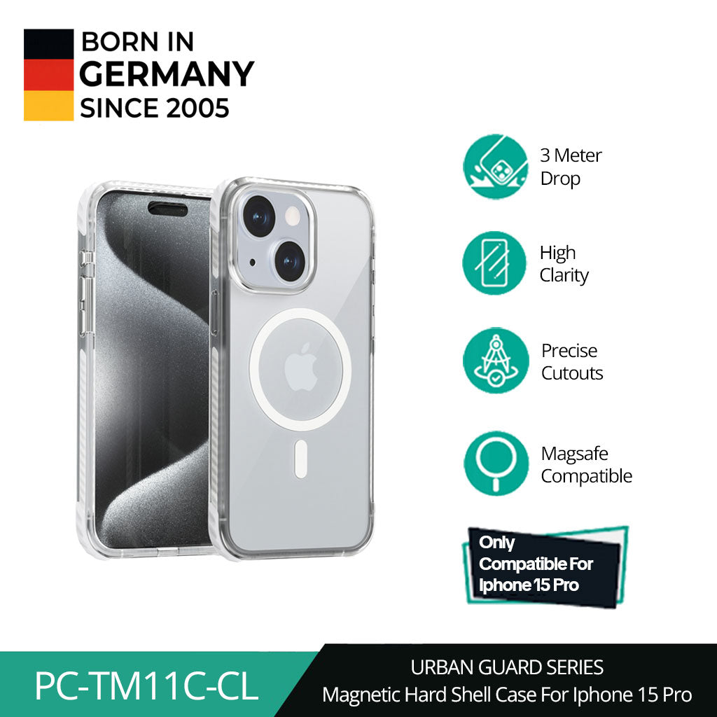 AUKEY iPhone 15 Premium Protection Clear Case PC-TM11-CL with MagSafe