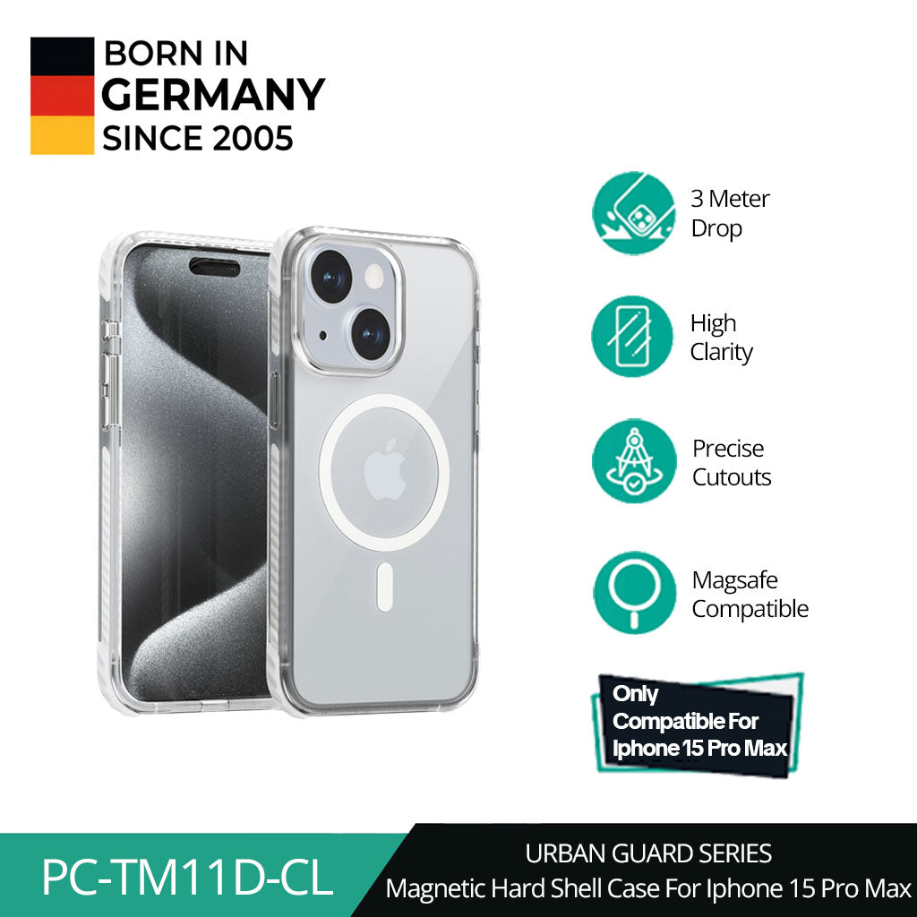 AUKEY iPhone 15 Premium Protection Clear Case PC-TM11-CL with MagSafe