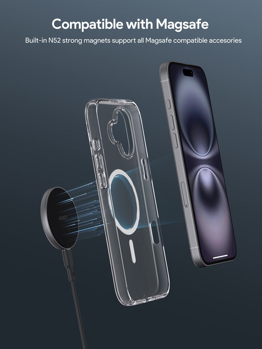 AUKEY iPhone 16 Magsafe Clear Case Premium PC-TM20