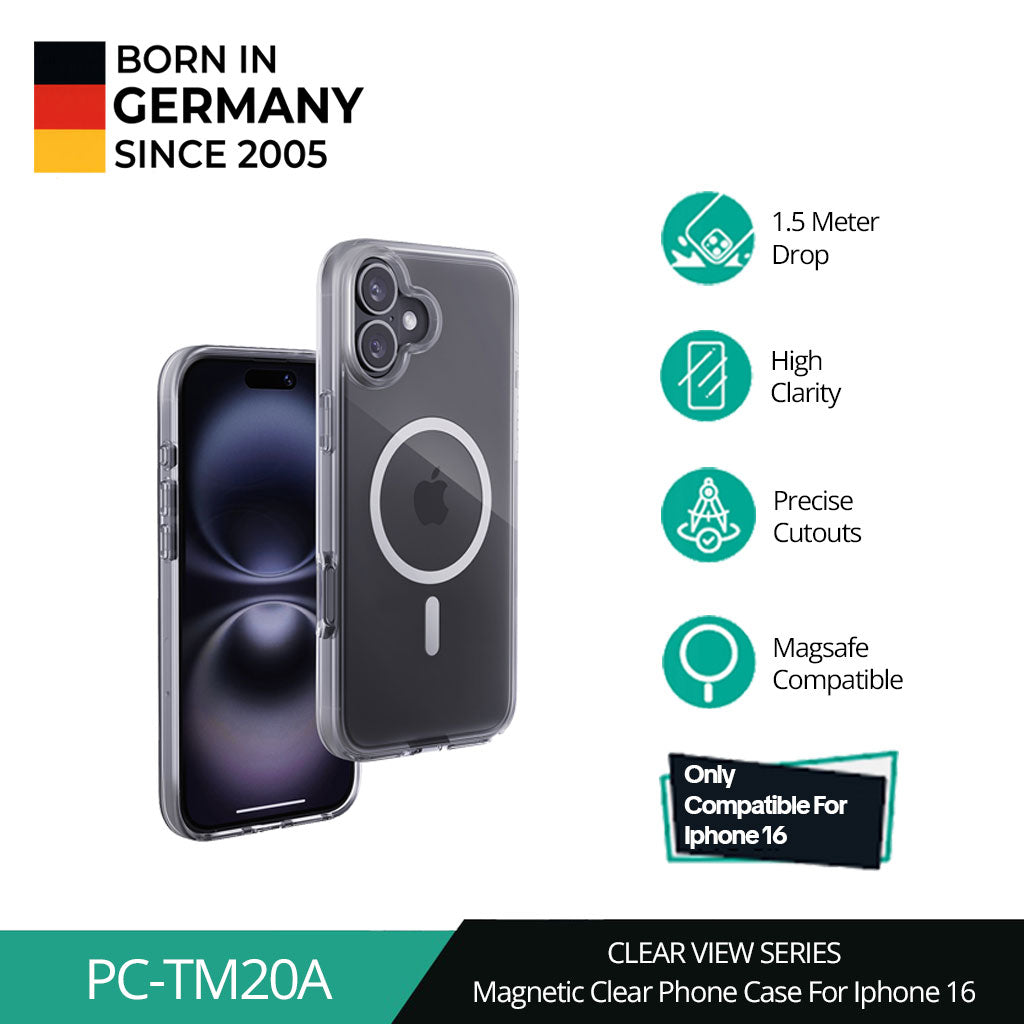 AUKEY iPhone 16 Magsafe Clear Case Premium PC-TM20