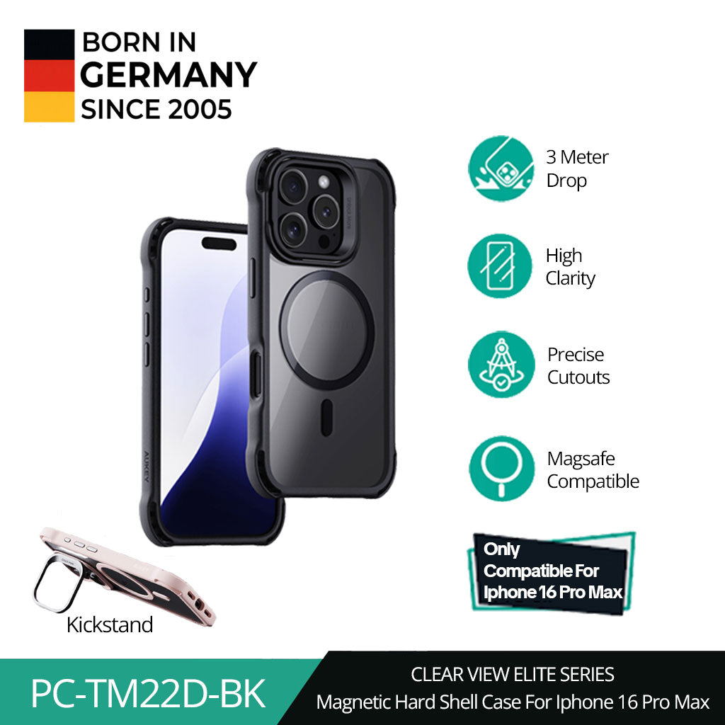 Casing Bening Magsafe AUKEY iPhone 16 Pro & ProMax Elite Premium PC-TM22