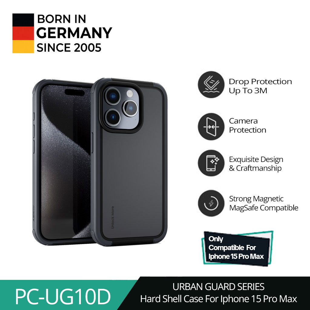 Casing Keras AUKEY iPhone 15 Urban Guard Elite PC-UG10 Dengan MagSafe