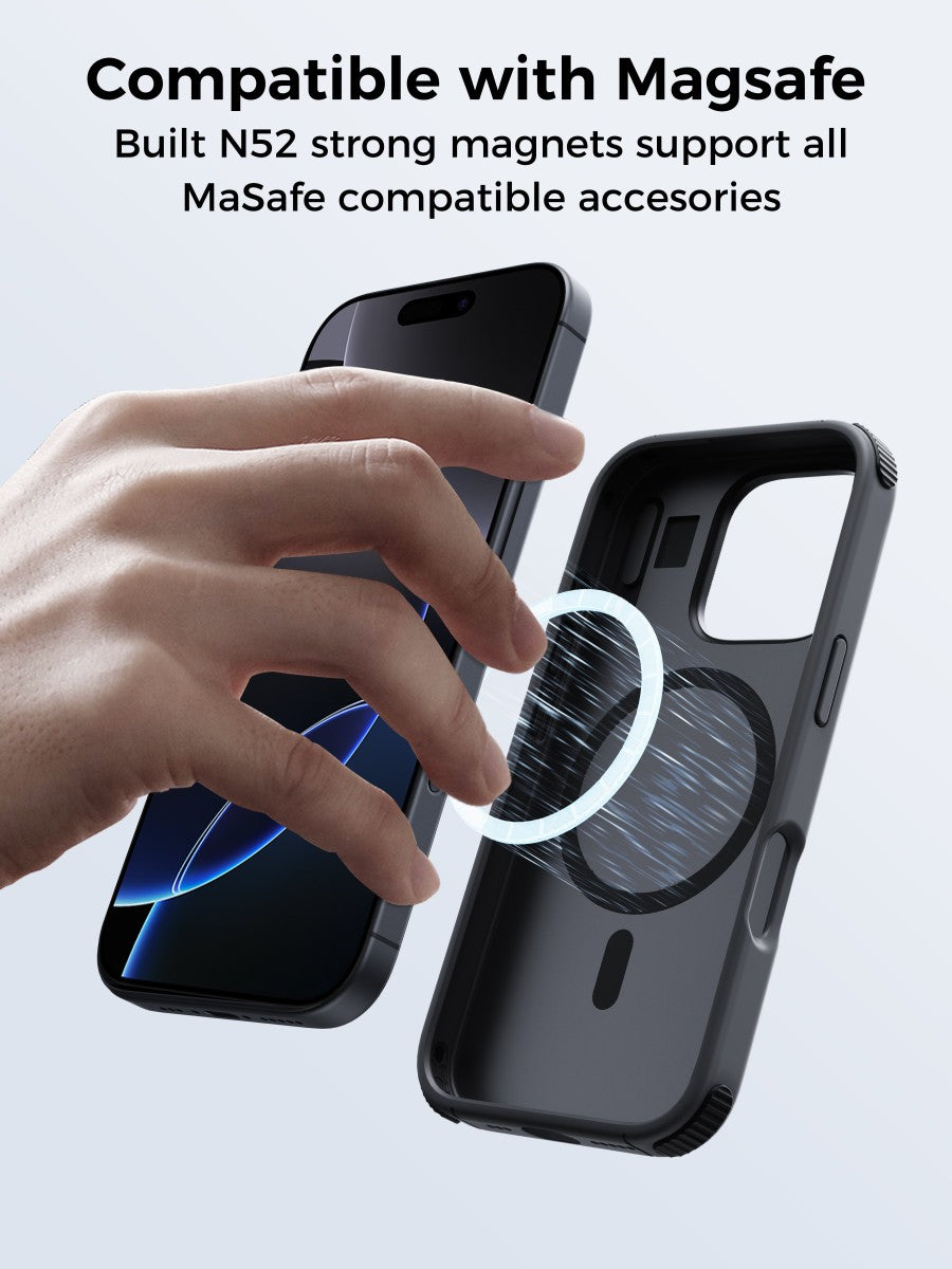 AUKEY iPhone 16 Pro & ProMax Magsafe Hard Shell Case Urban Guard Elite Premium PC-UG20