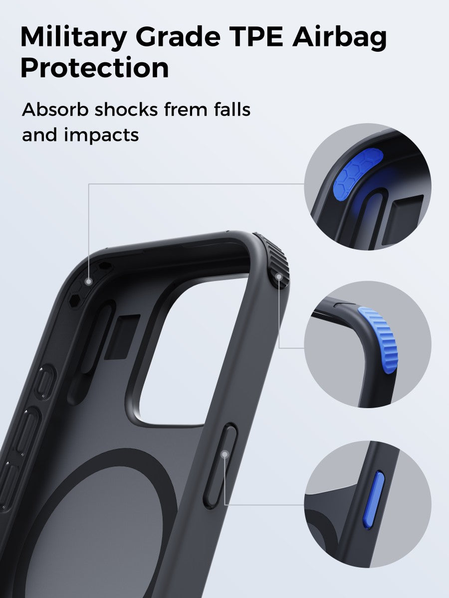 AUKEY iPhone 16 Pro & ProMax Magsafe Hard Shell Case Urban Guard Elite Premium PC-UG20