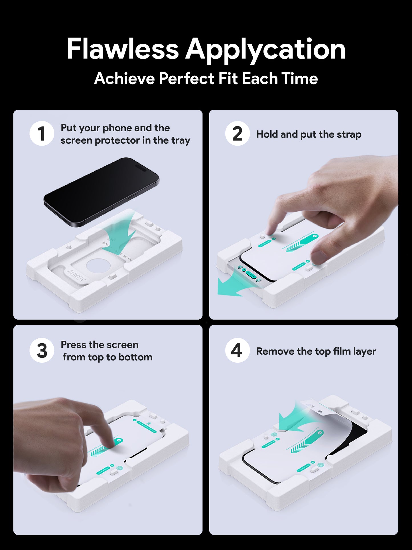 AUKEY iPhone 16 Series HD Tempered Glass Premium SP-HT20