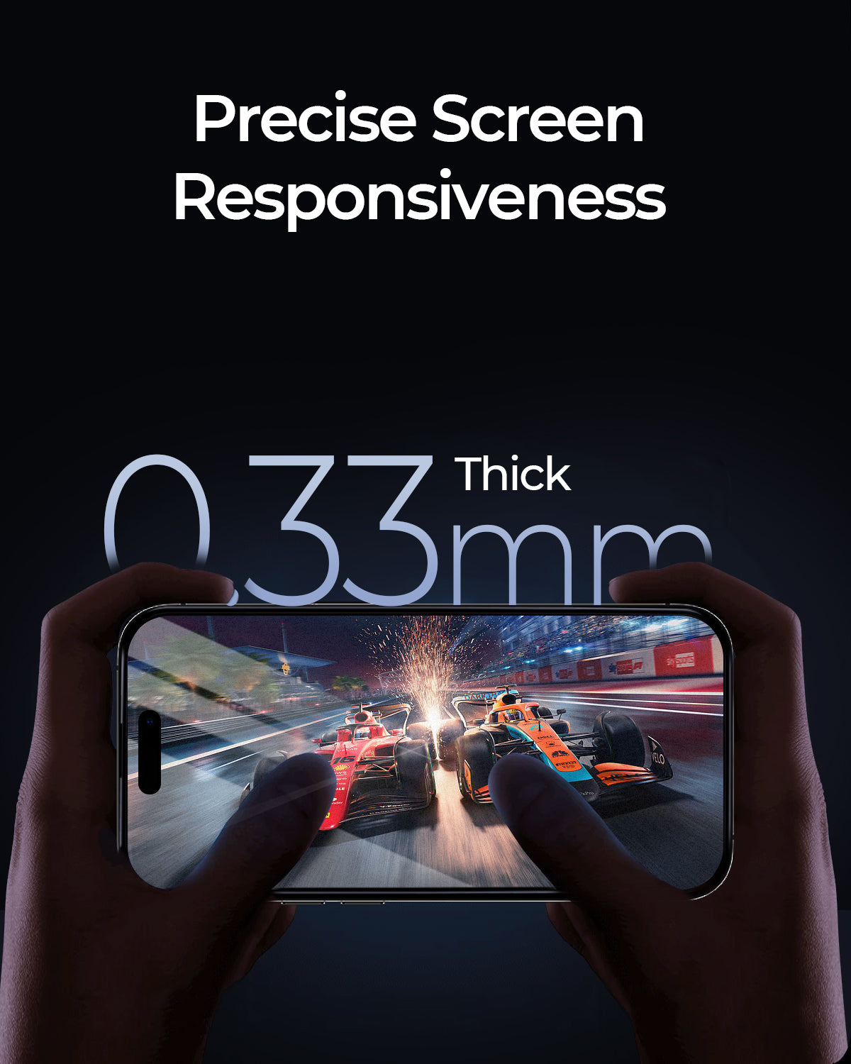 AUKEY iPhone 15 Premium OptiGlow Anti-Blue Ray Tempered Glass SP-HY10