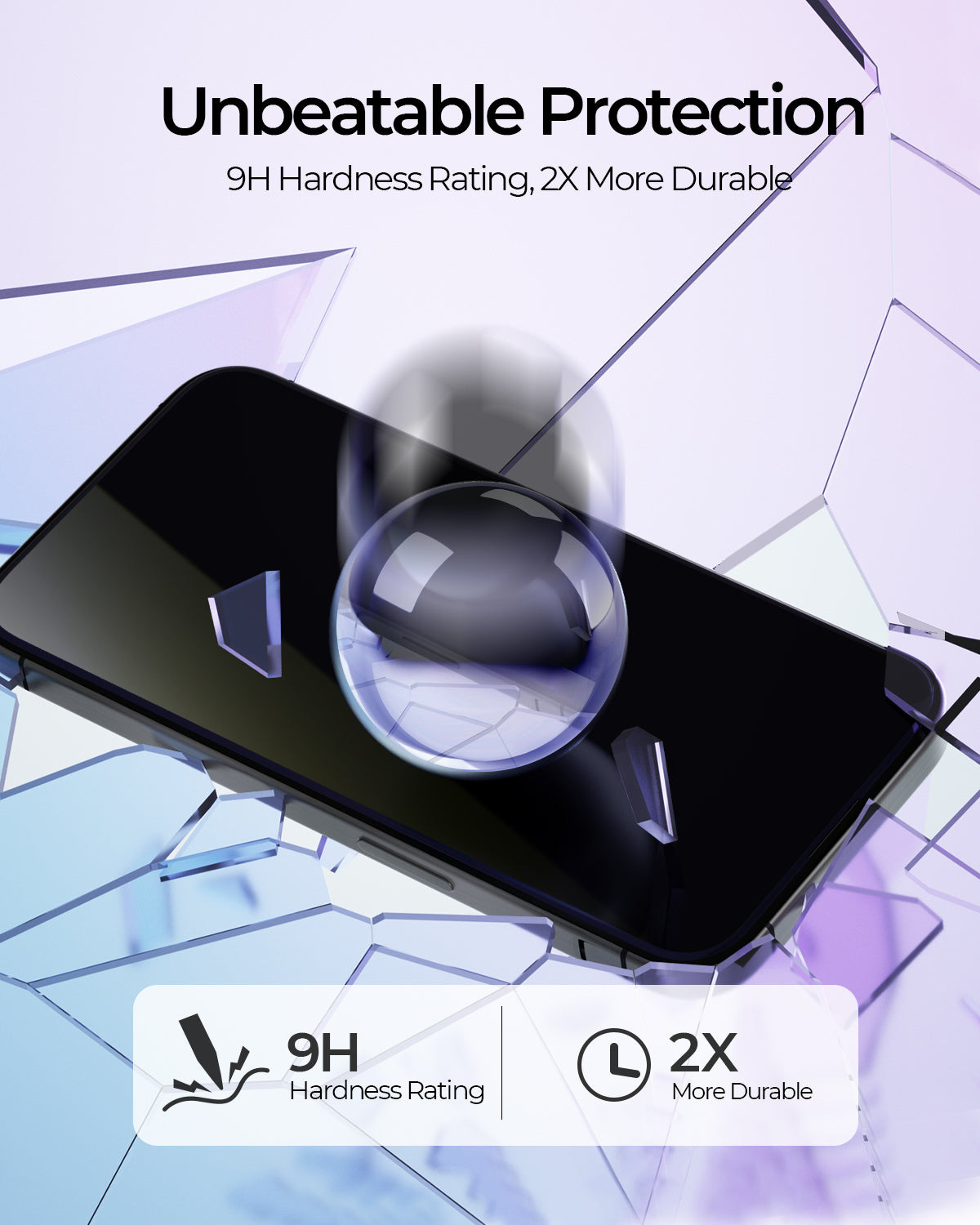 AUKEY iPhone 15 Premium OptiGlow Anti-Blue Ray Tempered Glass SP-HY10