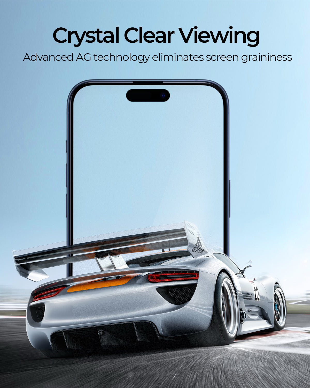 AUKEY iPhone 15 Premium Gaming Anti-Glare Matte Tempered Glass SP-YX10