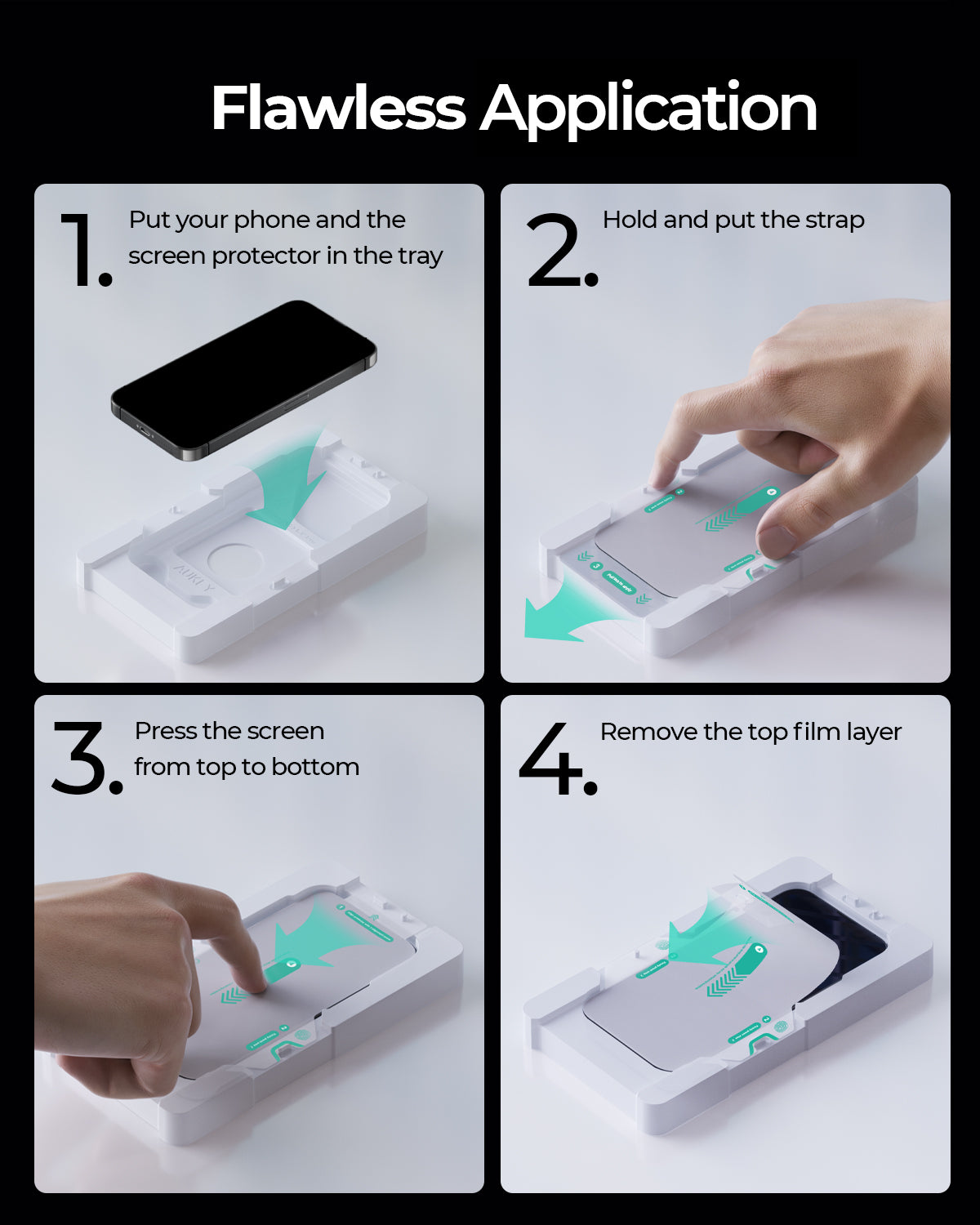 AUKEY iPhone 15 Premium Gaming Anti-Glare Matte Tempered Glass SP-YX10