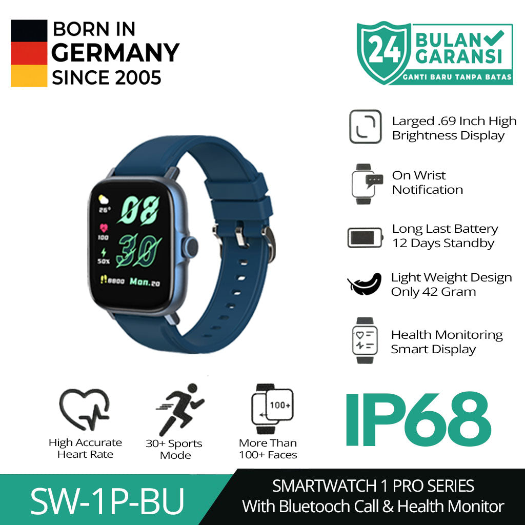 AUKEY SmartWatch 1 Pro Water Proof IP68 With Bluetooth Call SW-1P