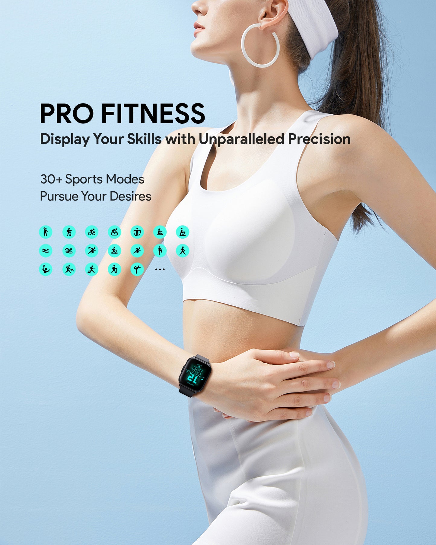 AUKEY SmartWatch 1 S Water Proof IP68 With Bluetooth Call SW-1S