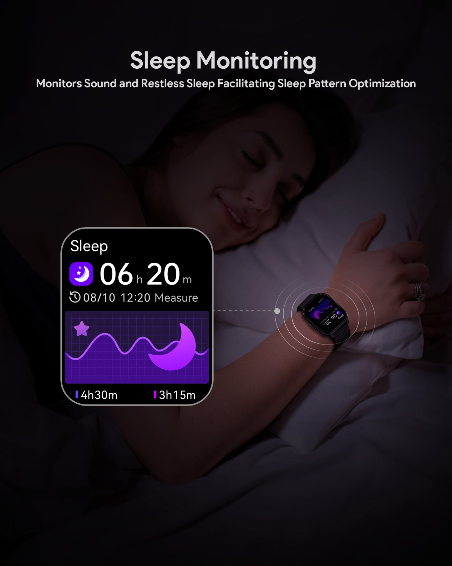 AUKEY SmartWatch 1 S Water Proof IP68 With Bluetooth Call SW-1S