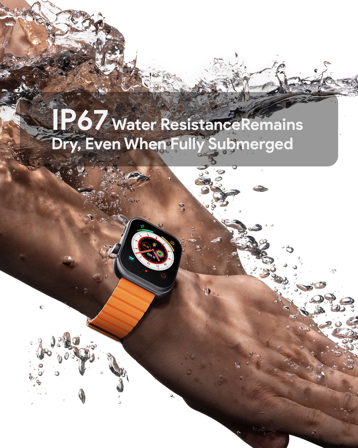 AUKEY SmartWatch 1 Ultra 1'96" Amoled Display IP67 Waterproof With 2 Sided Magnetic Stripe SW-1U