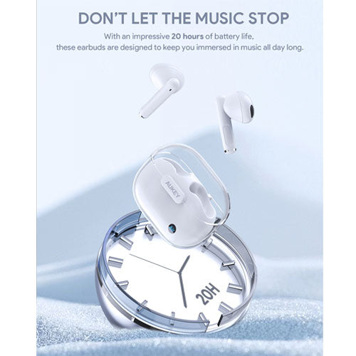 AUKEY TWS Bluetooth 5.3 Earbud Nirkabel Sejati IPX4 Tahan Air EP-M2