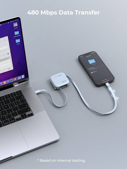 Aukey Cable Retractable Type C to Type C 140W Anti Kusut DTY Braided Nylon Fast Charging 1M Pengisian Cepat Power Delivery Kabel Data - CB-DCC143 BLUE