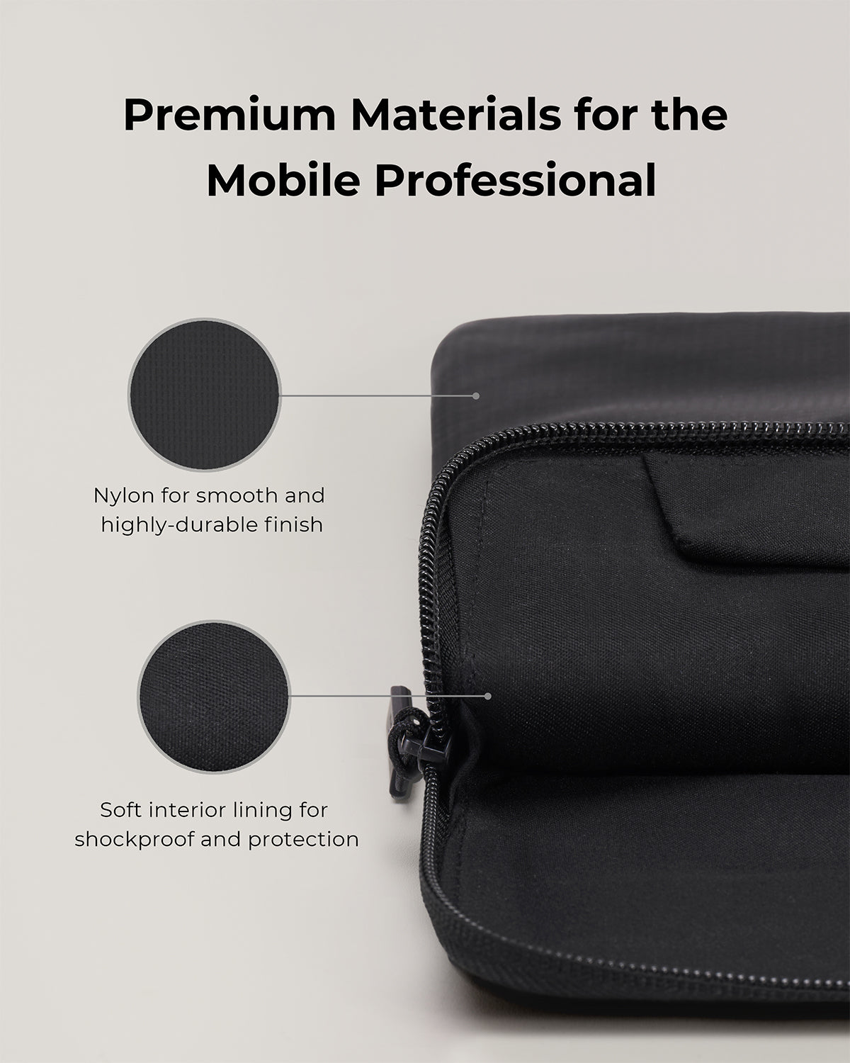 Aukey Laptop Sleeve Black 13/14/16 Inch Tas Laptop Slim Premium, Anti Gores & Shockproof - LS-EU13 / LS-EU14 / LS-EU16