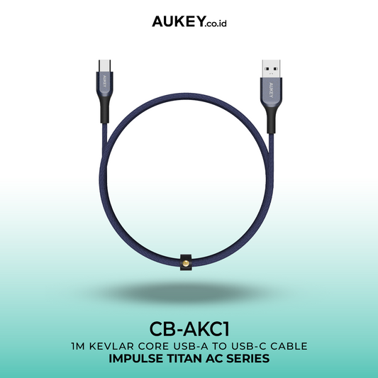 AUKEY Kabel Charger USB-A to USB-C CB-AKC1 Kevlar Core 1,2M