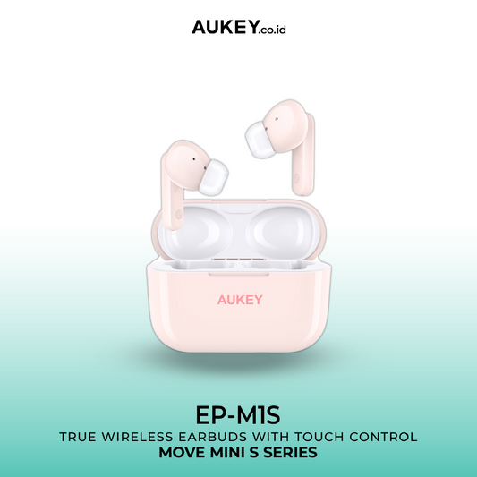 AUKEY TWS Bluetooth True Wireless Earphone IPX5 4G Earbuds EP-M1S