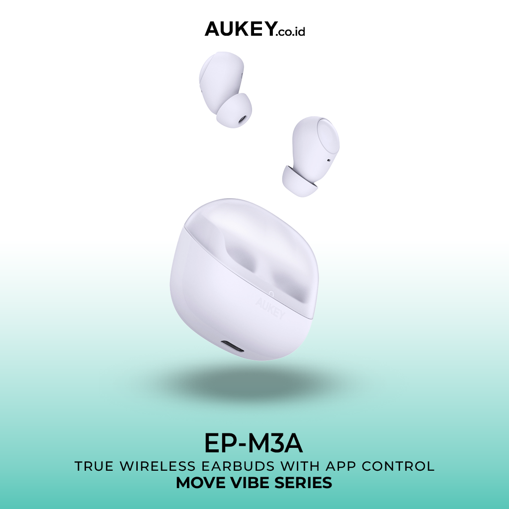 AUKEY TWS Bluetooth Move Vibe Series True Wireless Earbuds IPX4 EP-M3A