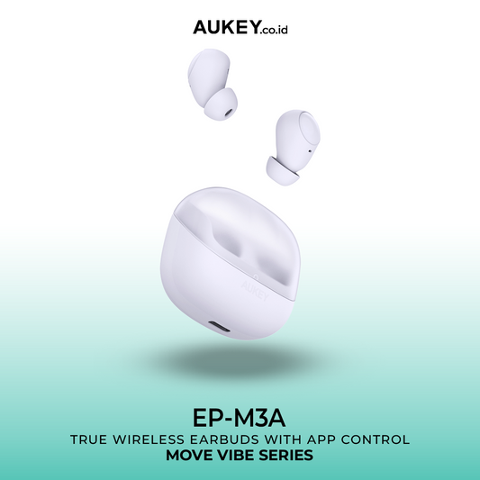 AUKEY TWS Bluetooth Move Vibe Series True Wireless Earbuds IPX4 EP-M3A