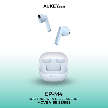 AUKEY TWS Bluetooth Active Noise Cancelling Move Vibe Series True Wireless Earbuds EP-M4