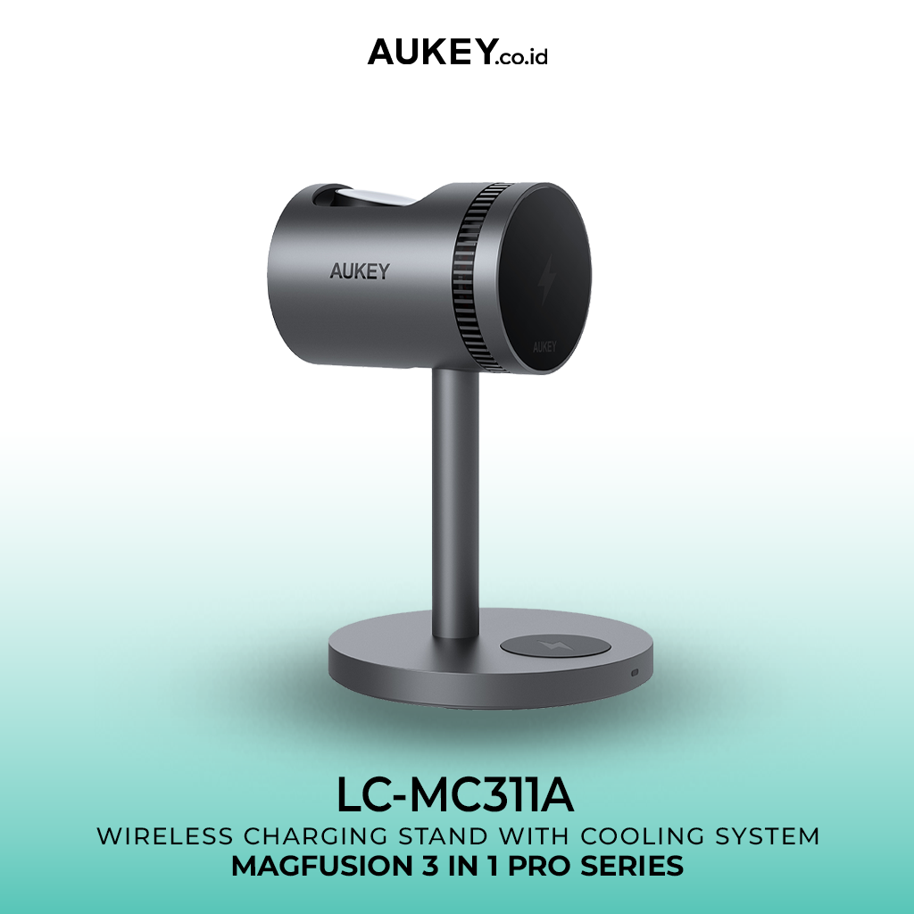 AUKEY Magnetic Wireless Charger 15W 3 In 1 MFI MagFusion 3 In 1 Pro SeriesLC-MC311A