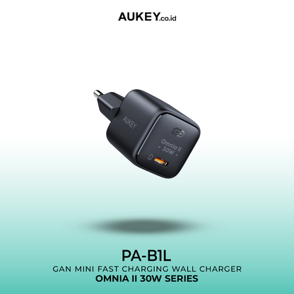 AUKEY Charger Type C 30W PA-B1L-BK GAN PD 3.0 PPS Fast Charging