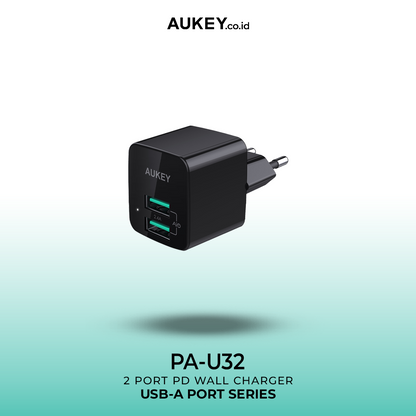 AUKEY Charger Dual Port USB A 12W PA-U32-BK