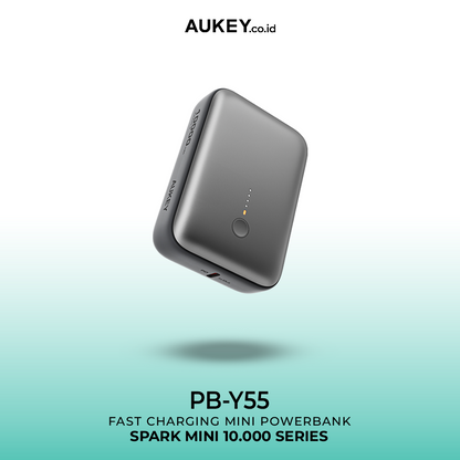 AUKEY Mini Powerbank 10000 mAh 22.5 W Fast Charging Type C & USB A PB-Y55