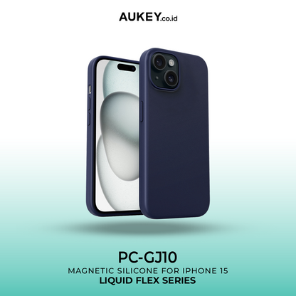 AUKEY iPhone 15 Plus Premium Silicone Case PC-GJ10B with MagSafe